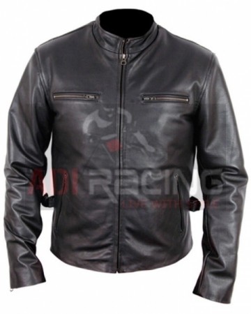 Fast And The Furious 7 Toretto Vin Diesel Black Genuine Cowhide Leather Jacket