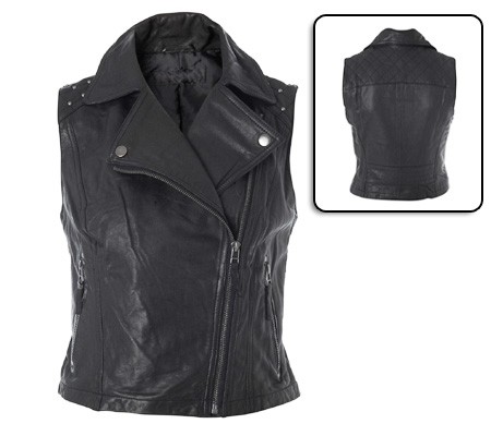 Women Leather Vest