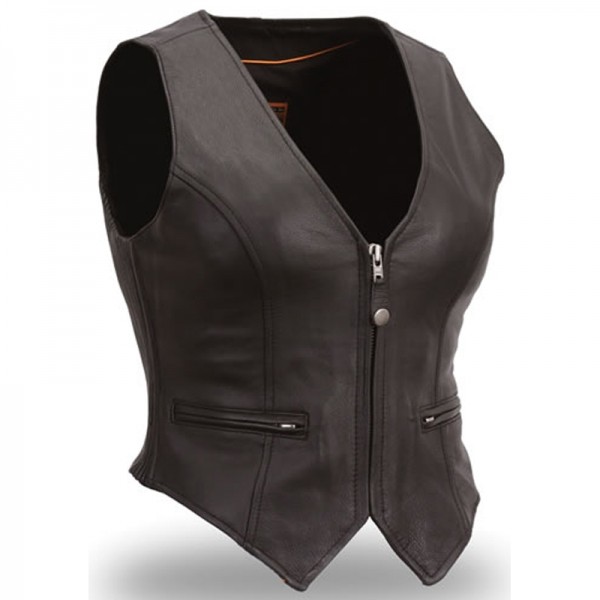 Women Leather Vest 