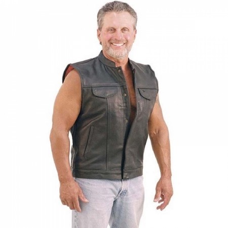 Men Leather Vest