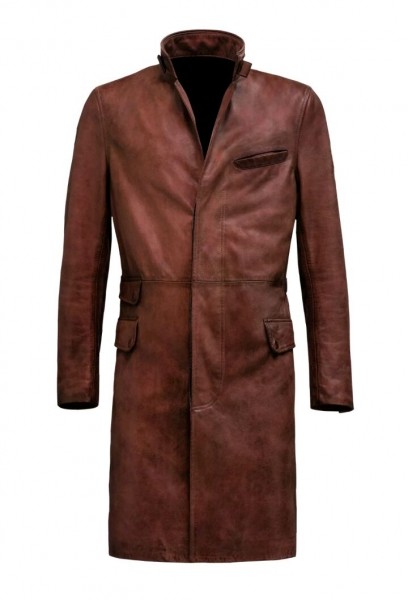 MEN LEATHER COAT